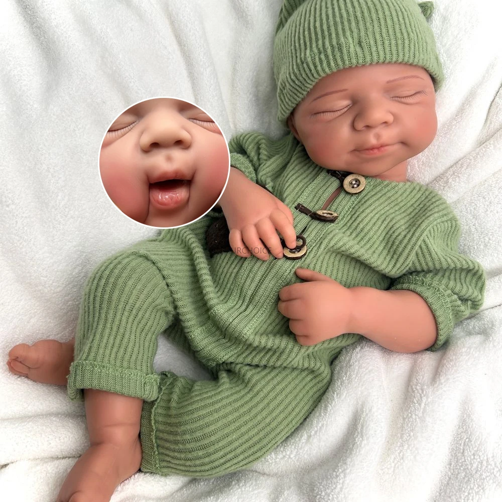 

50-сантиметровая силиконовая кукла-реборн Паскаль с открывающимся ртом, реалистичная детализированная кукла-новорожденный для людей с деменцией (девочка/мальчик)