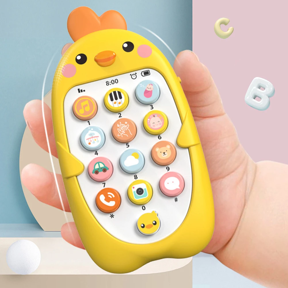 Uroczy muzyczny telefon edukacyjny dla dzieci: fascynująca, interaktywna zabawa edukacyjna, idealny prezent dla dzieci, imitacja telefonu.