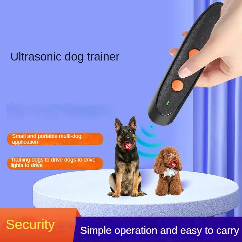 

Handheld dog trainer, ultrasonic dog repellent, new dog repellent with flashlight, bark stop device, outdoor dog repellent