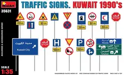 MINIART 35631 1/35 Scale  Traffic Signs.Kuwait 1990`S Model Kit