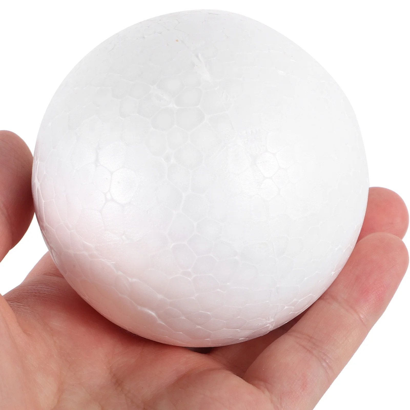 ลูกบอลโฟม 25 ชิ้น สีขาวเรียบ ทำจากโพลีสไตรีน สำหรับงานประดิษฐ์ ระบายสี งานศิลปะ DIY ของเด็ก ตกแต่งคริสต์มาส อุปกรณ์การเรียน