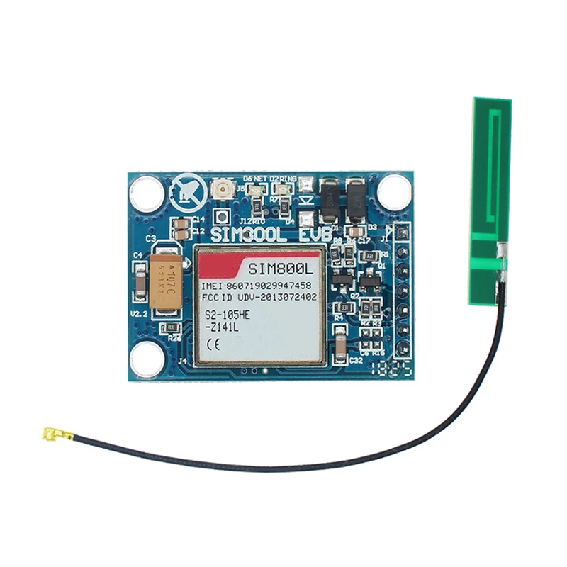 Mini SIM800L GPRS moduล GSM karta Micro SIM pลyta gลรณwna czterozakresowy Port szeregowy TTL dla Arduino
