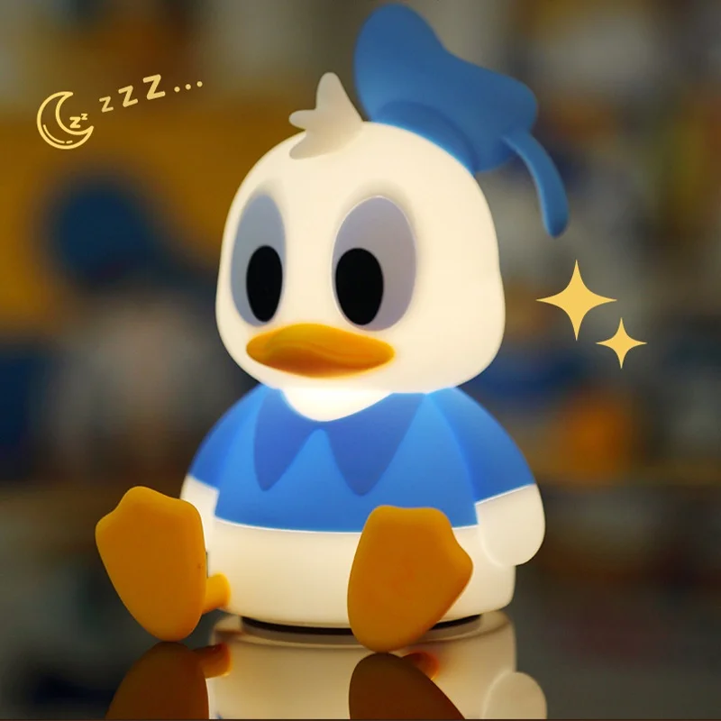 Donald Duck Nightlight Christmas Creative Handmade Learn Desk Lamp Bed Light Cute Phone Stand Integrated Desktop Ornament Gift