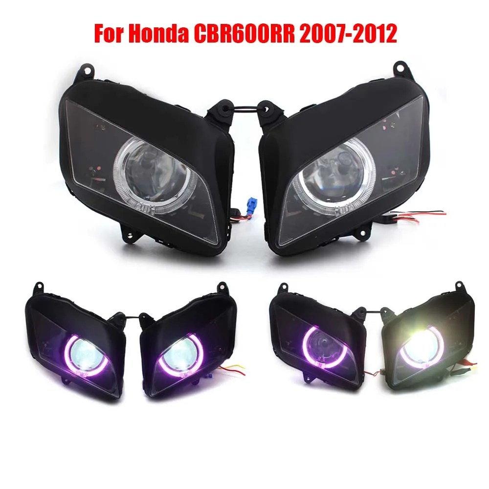 

Motorcycle Accessories LED Head Light Custom HID Headlamp Projector Bi-Xenon Headlight Assembly For Honda CBR600RR 2007-2012