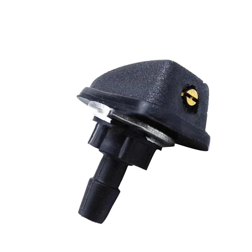 Car Front Windshield Washer Nozzle for Windshield Wiper System Plastic Material 360 Degree Adjustable Spray Fits Most Models