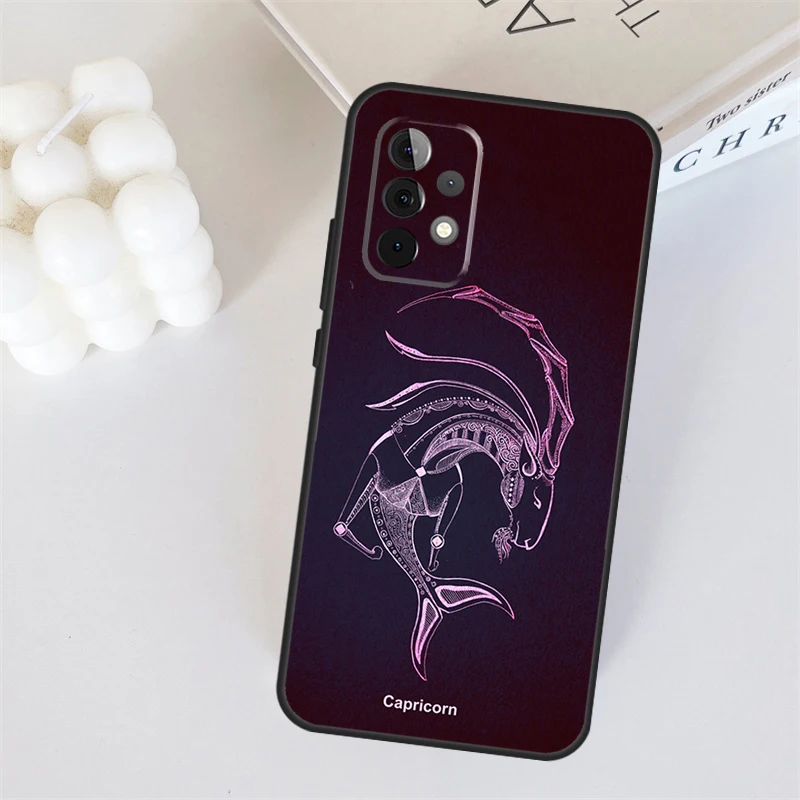 Zodiac Sign For Samsung Galaxy A56 A36 A26 A16 A05 A06 A22 A32 A52 A54 A34 A14 A55 A15 A53 A33 A35 Case