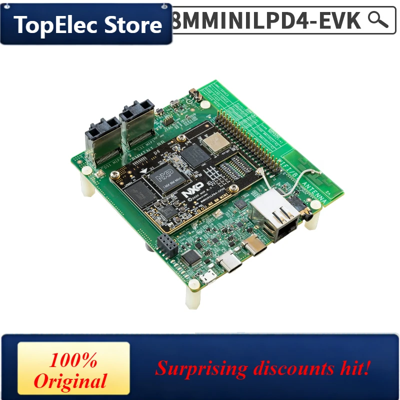 TopElec 8MMINILPD4-EVK i.MX8MMINI Development Board with Wi-Fi Bluetooth Connectivity Embedded System Prototyping Kit