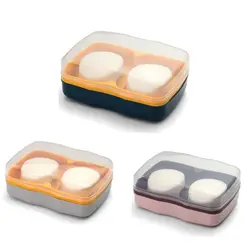 Large Capacity Dual Compartment Soap Dish Portable Shampoo Bar Holder Soap Holder Bathroom Shower with Drainage Layer