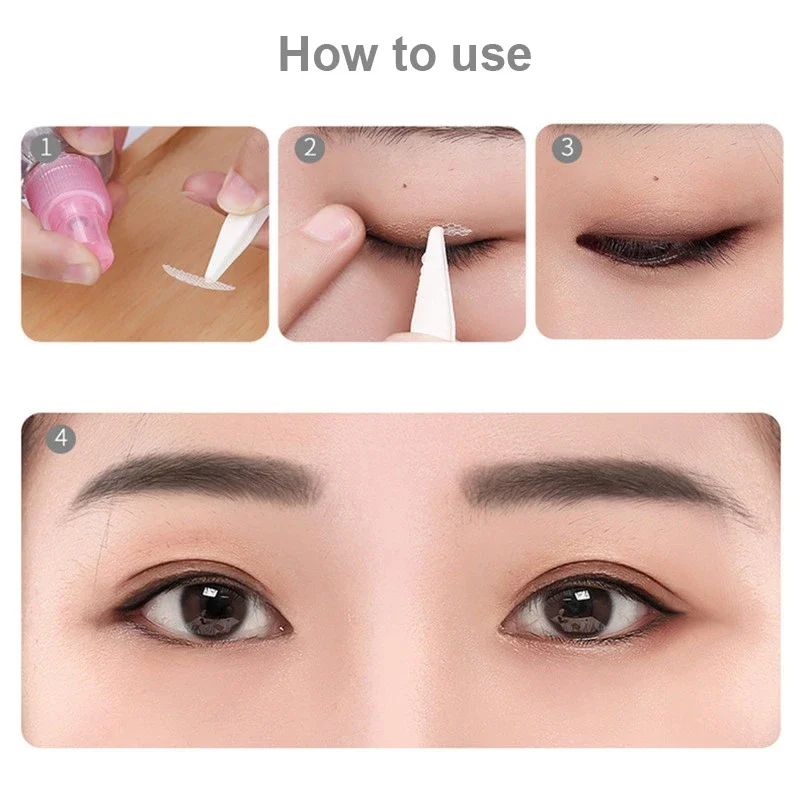 Natural Eye-Lift Mesh-Lace Transparent Invisible Self-adhesive Eyelid Tapes Stickers Women Invisible Double-fold Eyelid Stickers