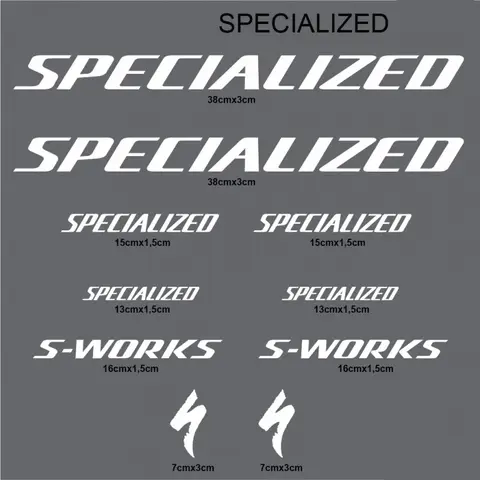 10 st. Lightning Road cykelramklistermärken MTB cykelöverrörshjälm vattentäta DIY-dekoration hållbara logotyp vinyldekaler 8 best sales specialiserad på klistermärken - №3