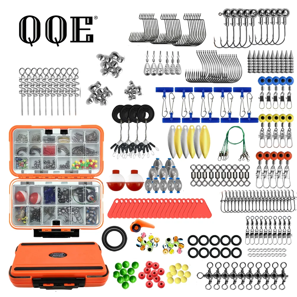qqe-319pcs-professional-fishing-accessories-kit-hooks-sinkers-beads-compact-tackle-storage-box-for-beginner-outdoor-angling