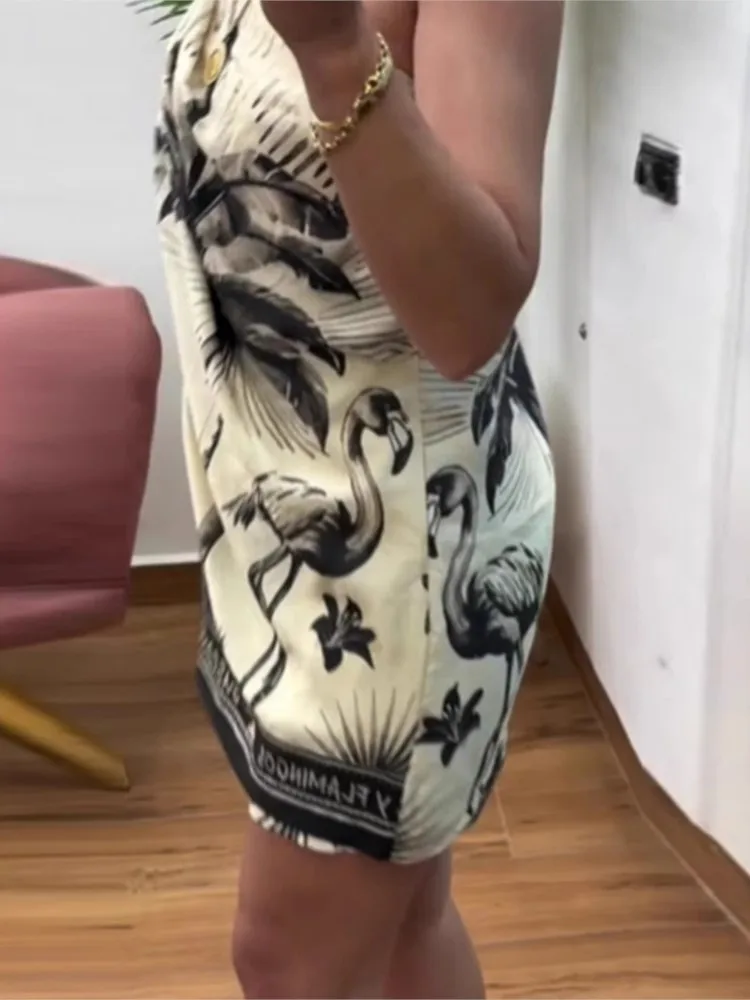 Sexy Spaghetti Jurk Voor Vrouwen Mode Print Mouwloze Trui Mini Jurken Lady Vintage Vakantie Strand Rok Kleding Nieuw