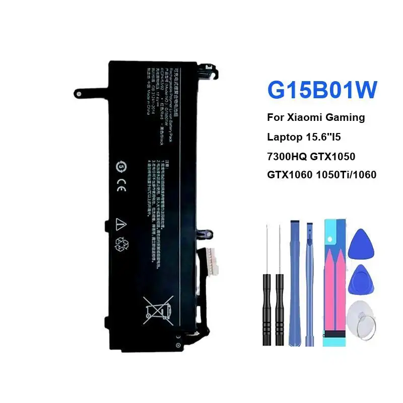 Laptop Battery For Xiaomi 15.6 I5 7300HQ GTX1050 GTX1060 1050Ti 1060 171502-A1 G15B01W 3620Mah
