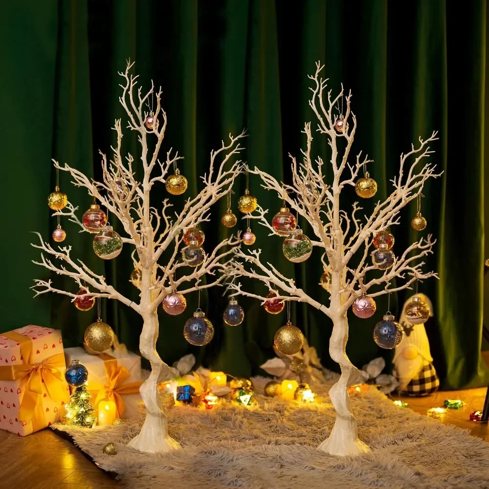 

Christmas Decorations White Artificial Trees Wedding Party Decoration Fake Tree Indoor for Centerpiece Christmas Decorations