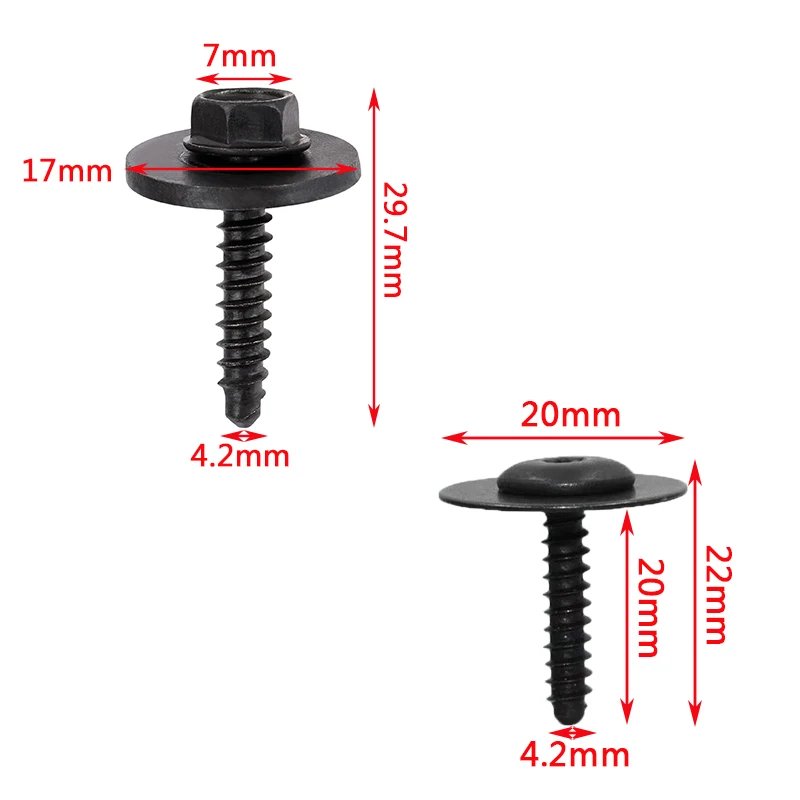 10 قطعة 11548270 11570498 متعددة الأغراض الترباس سبلاش درع الحاجز بطانة المسمار لجنرال موتورز جي إم سي ل بويك لكاديلاك ل تشيفي 2010-on #2
