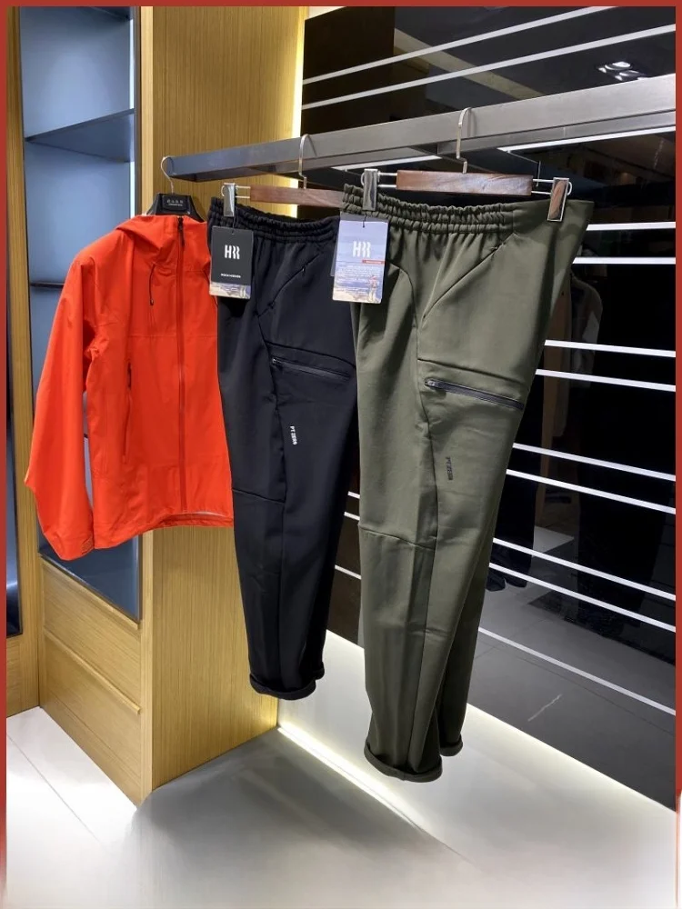 

Premium Quali Men's Outdoor Fce Lined Soft ell Cargo Pants Straight Leg Zipper Closure Long Trousers Casual Faion