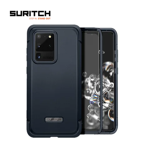 SURITCH Per Samsung Galaxy S20 Ultra Custodia protettiva antiurto robusta e resistente per tutto il corpo con protezione per lo schermo integrata