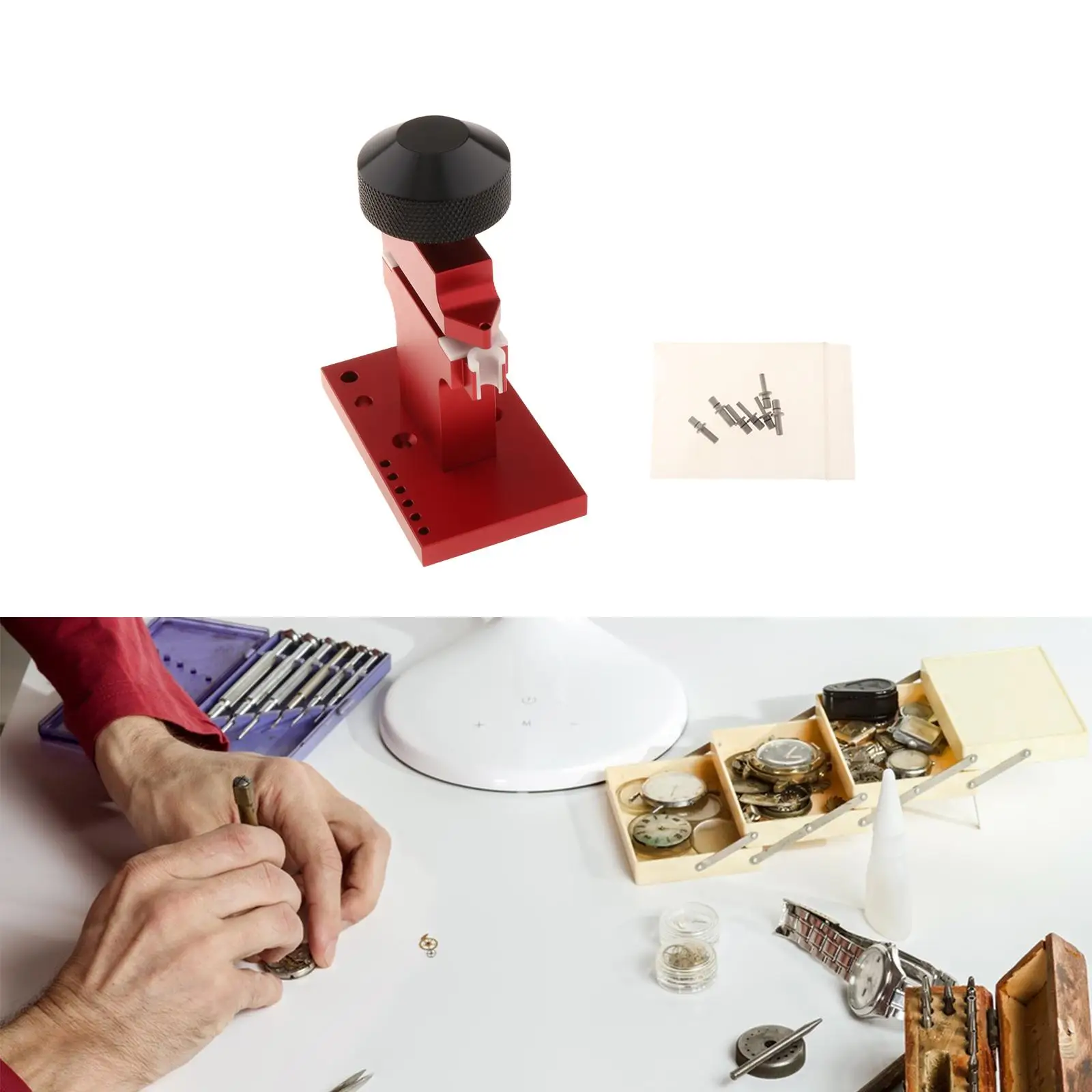 

Watch Tube Removal Accessory Press Type Crown Tube Opener Replacement Watch Plunger Professional Watch Repair Bezel Press Case