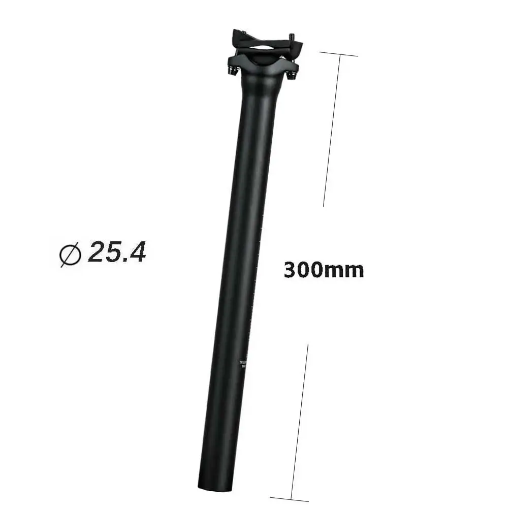 ELITA ONE Carbon-Fahrradsattelstütze, leichte 135 g Titanschrauben, kompatibel mit 25,4/27,2/30,9/31,6 mm Fahrrädern, MTB, Rennrad