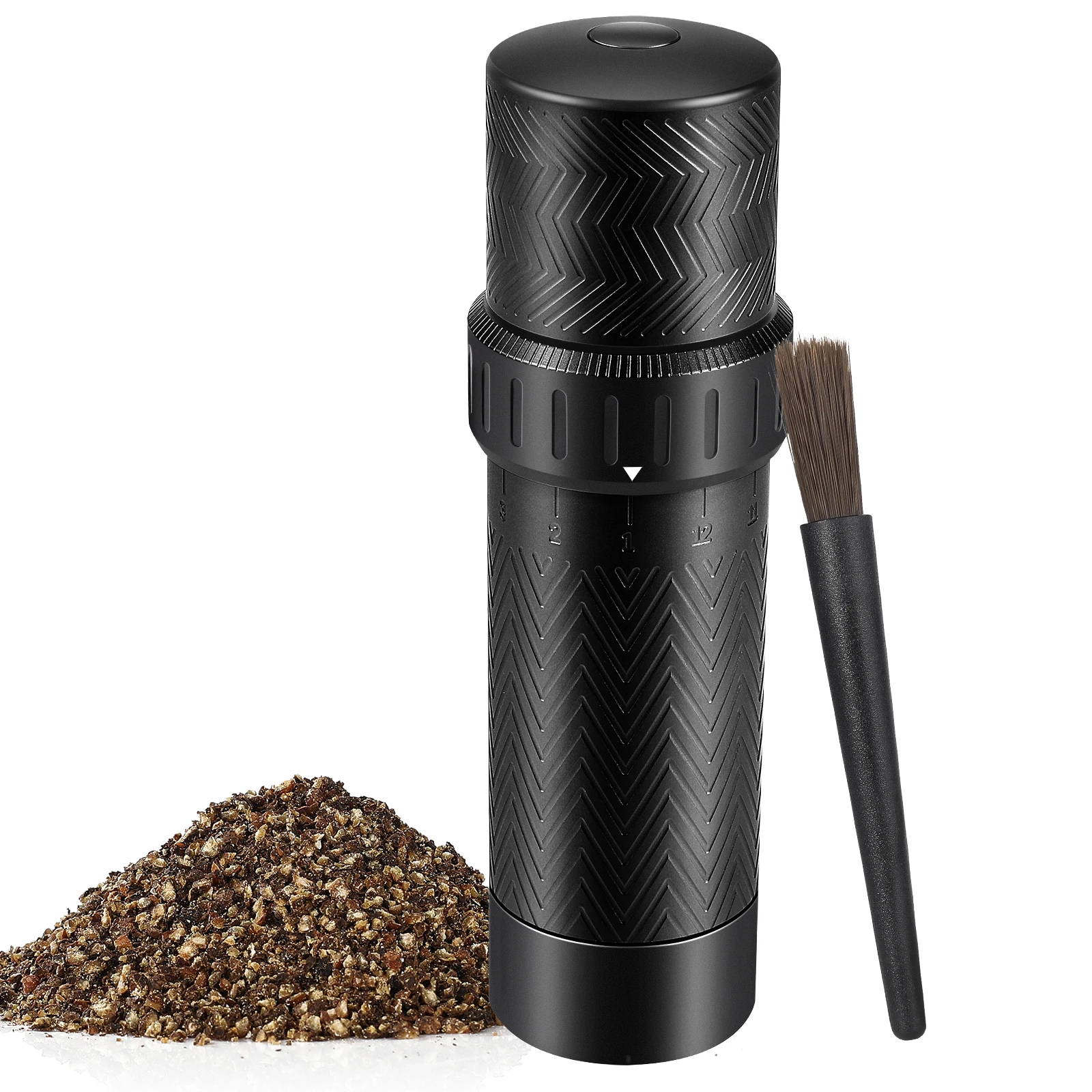 

Heavy Duty Manual Pepper Grinder with More Pepper Output, Professional Grade Pepper Mills Coarseness Can Be Adjusted Externally