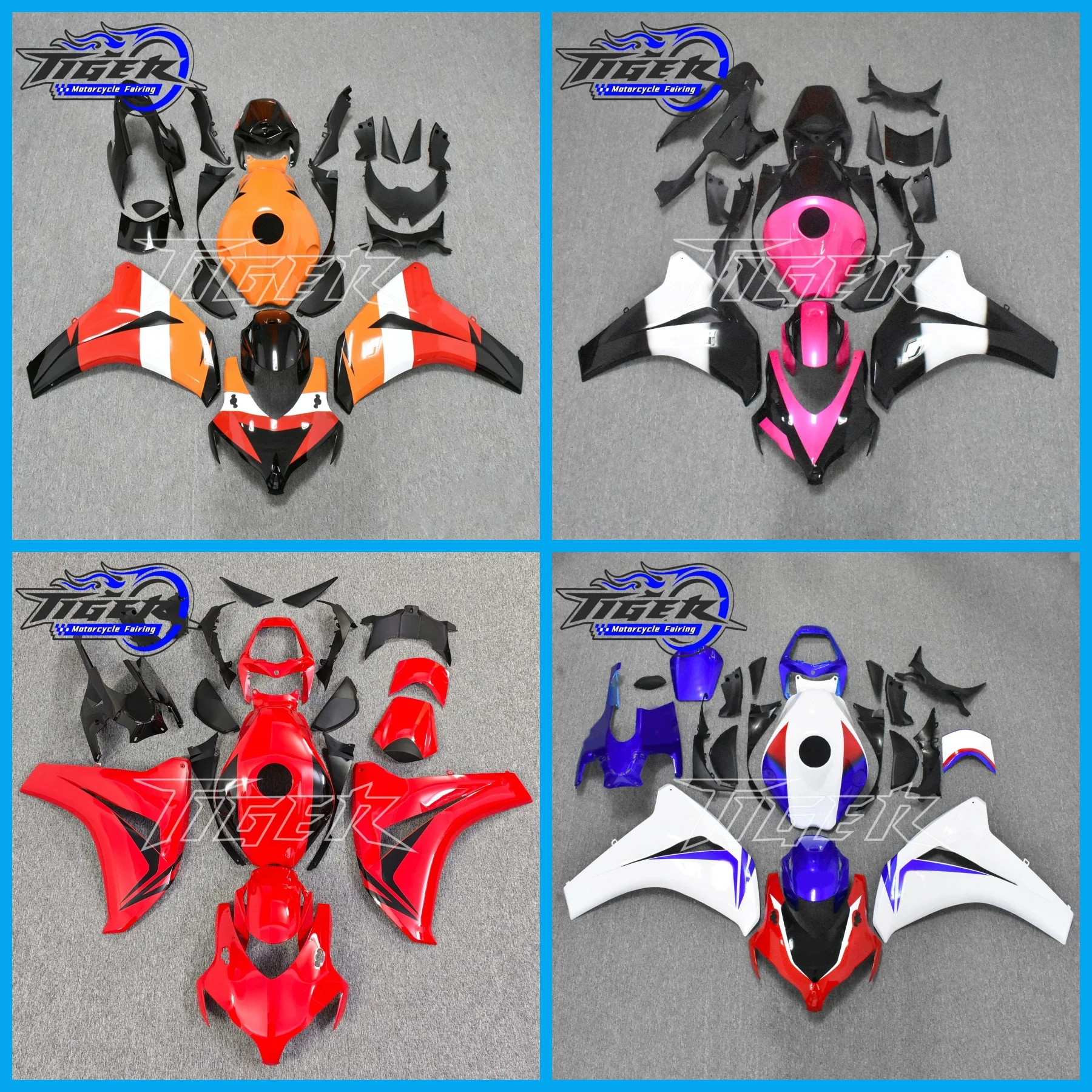 Motorcycle Fairing Kits For HONDA CBR1000RR 2008 2009 2010 2011 CBR1000 RR 08-11 Injection Orange Red White Bodywork Set