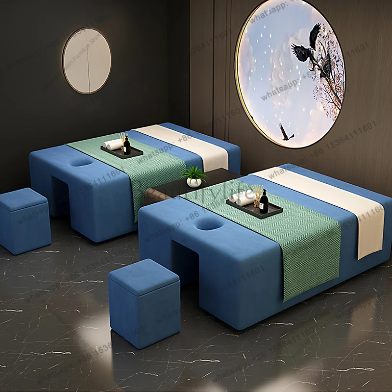 Factory Direct Sales Modern Foot Massage Bed Thai Style Foot Bath SPA Massage Bed Ear Picking Salon Furniture Стол Массажный Скл