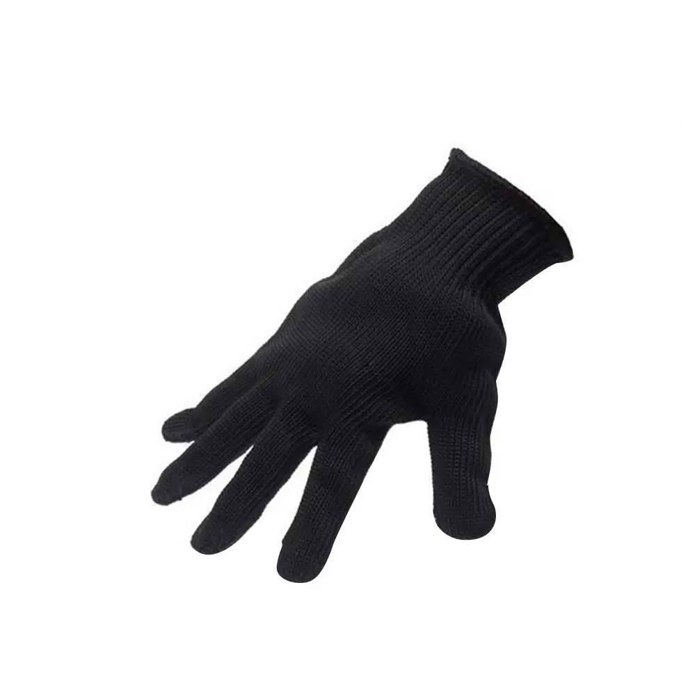 

Pair of Level 5 Cut Resistant Gloves Black Premium Breathable Lightweight Protective Gloves for Kitchen Cutting Slicing Safety