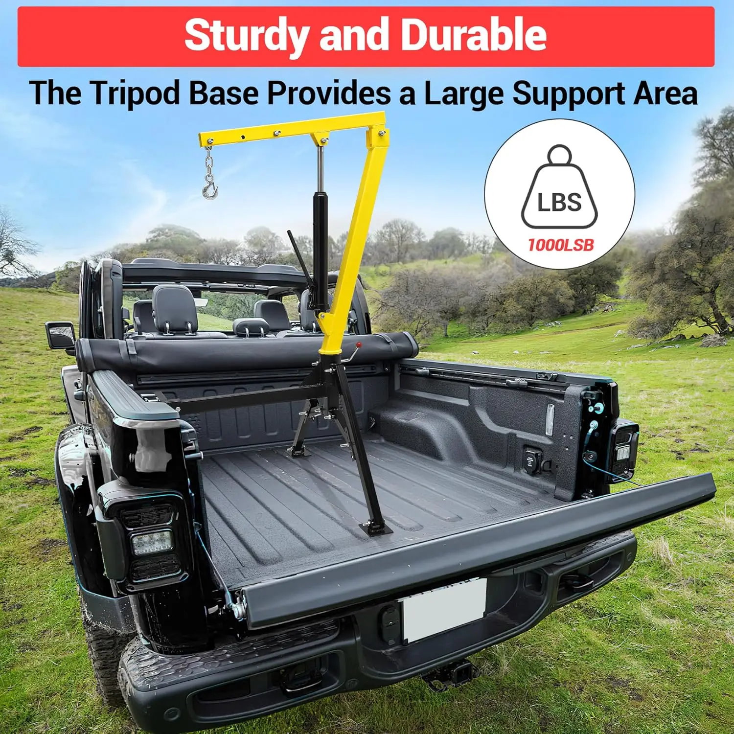 Camión Grúa 360 °   Polipasto de cama de recogida giratorio de acero resistente para manipulación de materiales de elevación industrial, grúa hidráulica/eléctrica