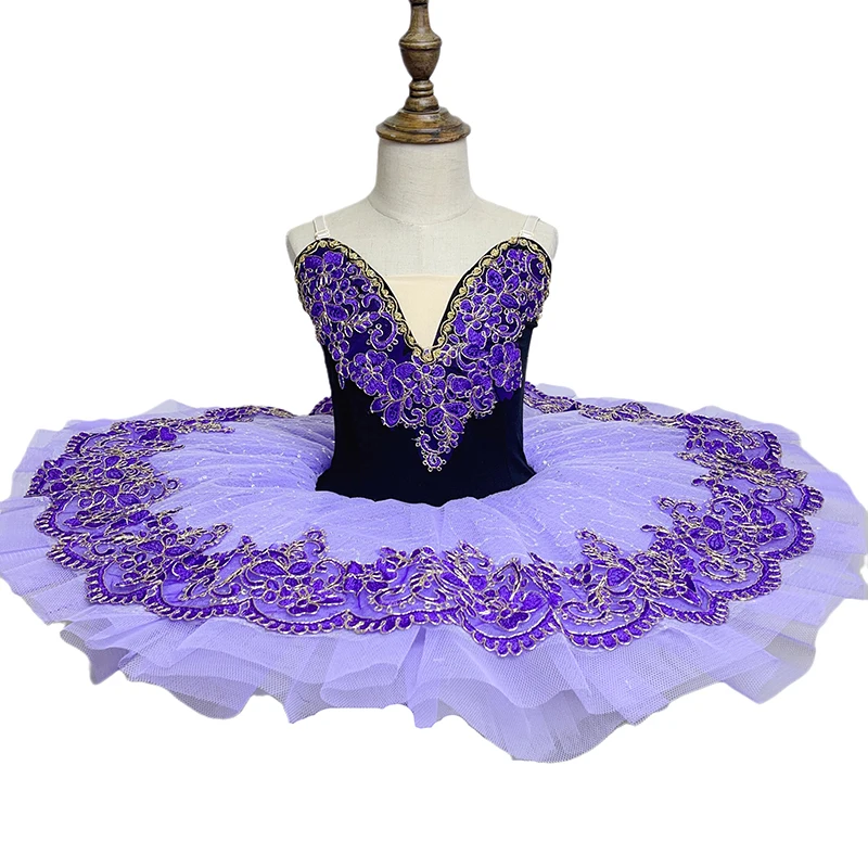 Vestido de baile con tutú de Ballet para niños, disfraces de Ballet de Lago de los Cisnes, ropa de escenario para niños, trajes de bailarina de Ballet de salón