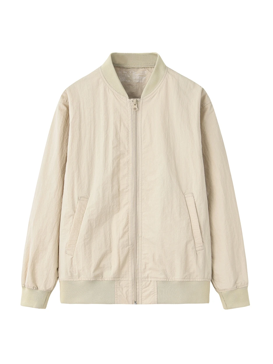 

Водонепроницаемая куртка Ort Jaet 2025: Новая тонкая женская куртка с бейсбольным воротником для весны и осени, непромокаемая ветровка из нейлона для молодежи