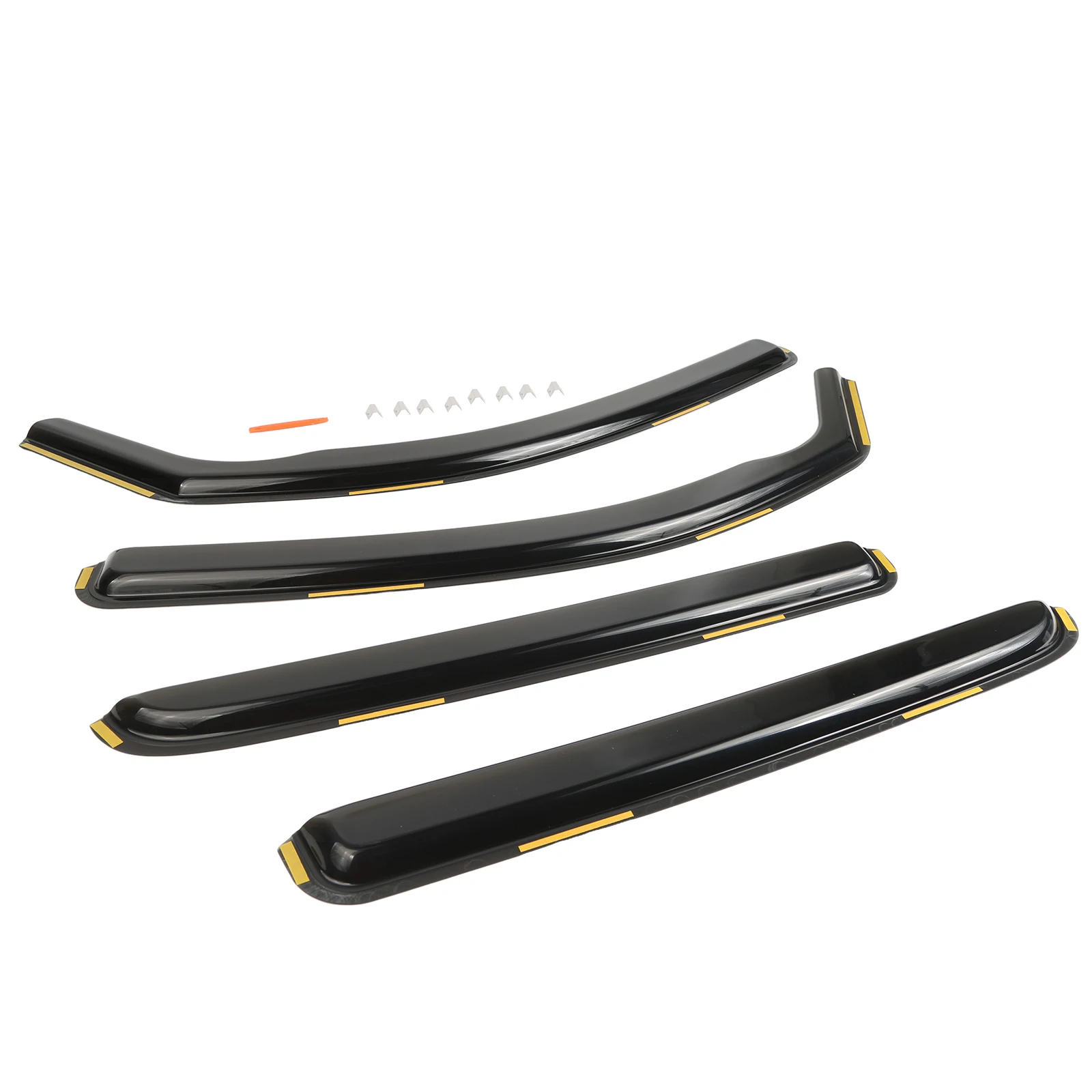 

4Pcs Car Wind Deflectors For T-oyota T-acoma 2016-2023 Double Cab In-Channel Rain Guards For Wind Rain Sun Protection