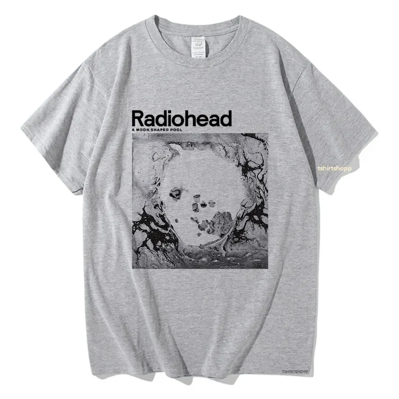 A Moon Shaped Pool T-Shirt Radiohead Männer/Frauen Harajuku Vintage Grafik 100 % Baumwolle T-Shirt Klassische Unisex Hochwertige T-Shirts