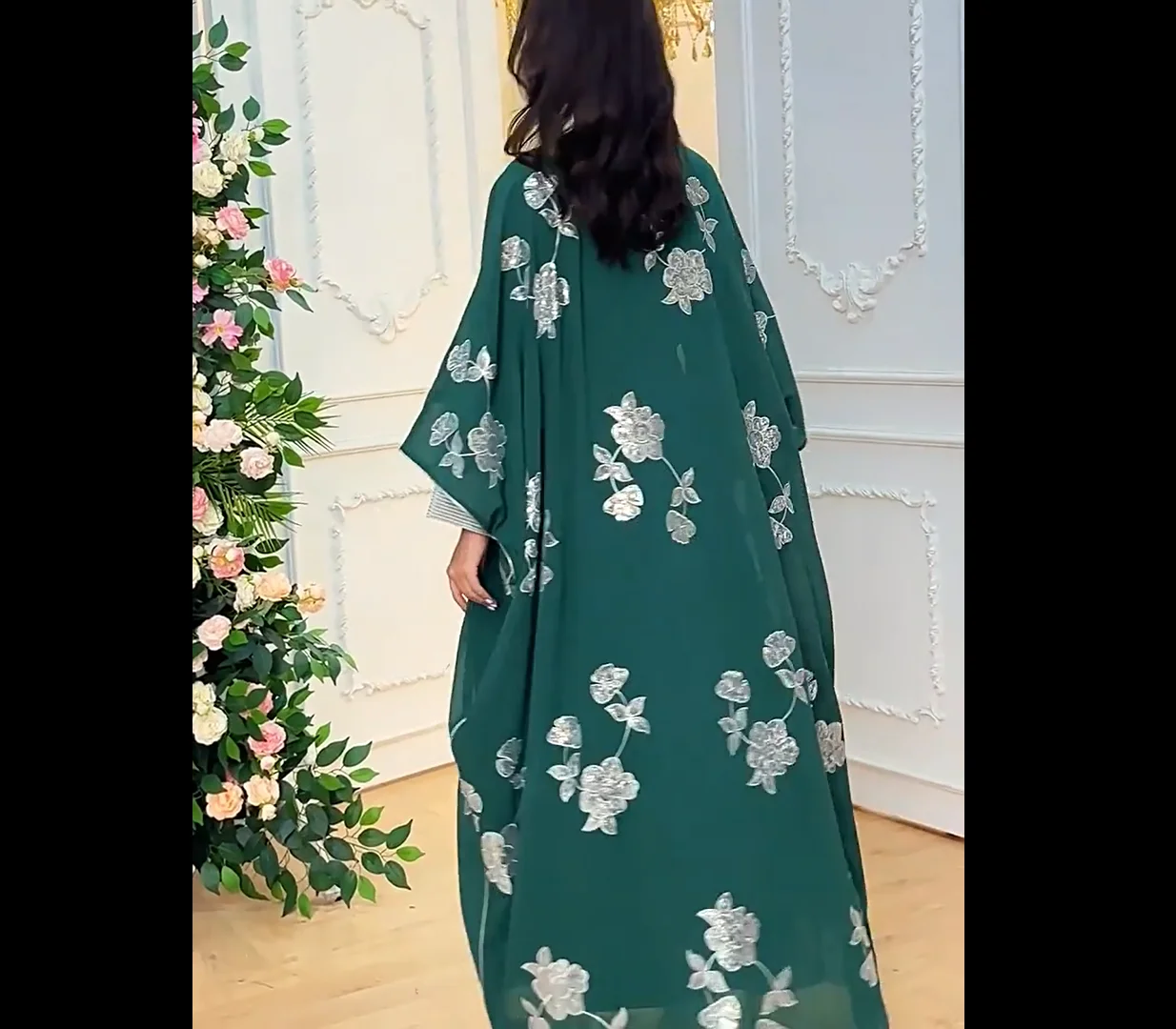 

Ид Марокко Кафтан Вышивка Абая Кимоно Джалабия Мусульманские Наборы для Женщин Рамадан Дубай Абая Турция Сабая Кафтан Женский Халат