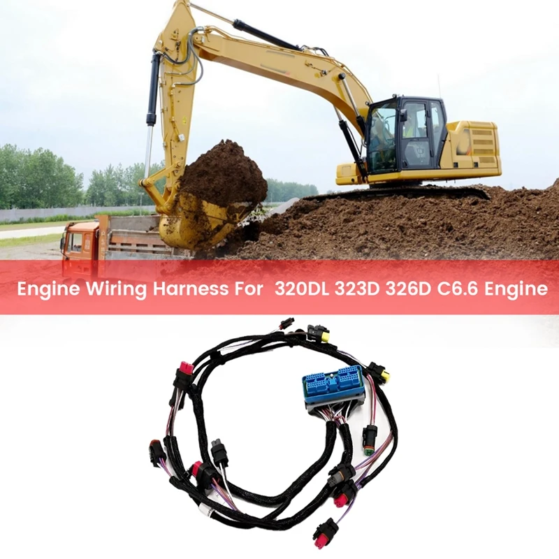 Engine Wiring Harness for CAT 320DL 323D 326D C6.6 Engine 260-5541 2605541 260-5542 2605542