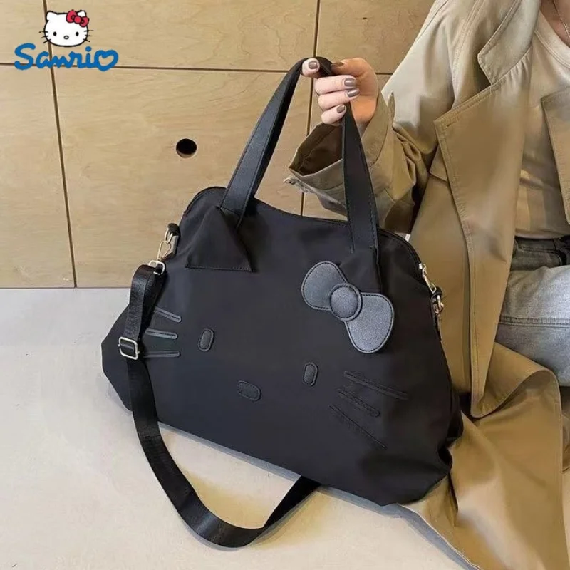 Sanrio Hello Kitty Y2k Shoulder Bag Cute Folding Bigtravel Bag San Liou Casual Handbagcartoon Portable Versatile Handbag Gift