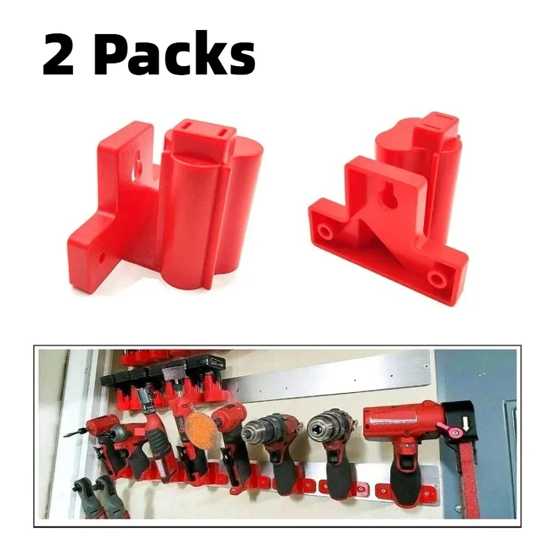 High Quality 2 Packs Tool Holder Mount For Milwaukee M-12 10.8V 12V Tool Hanger New With Screws Power Tool Bracket Storage