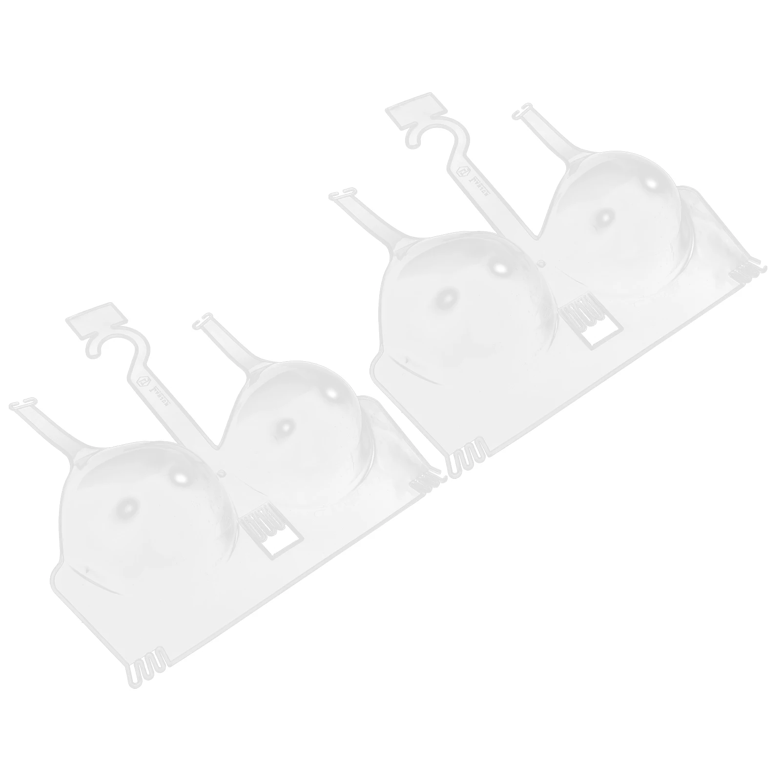 

2pcs Clear Bra Mannequin Underwear Mannequin For Underwear Display Rack Clothes Store Dress Support Hanger Plastic