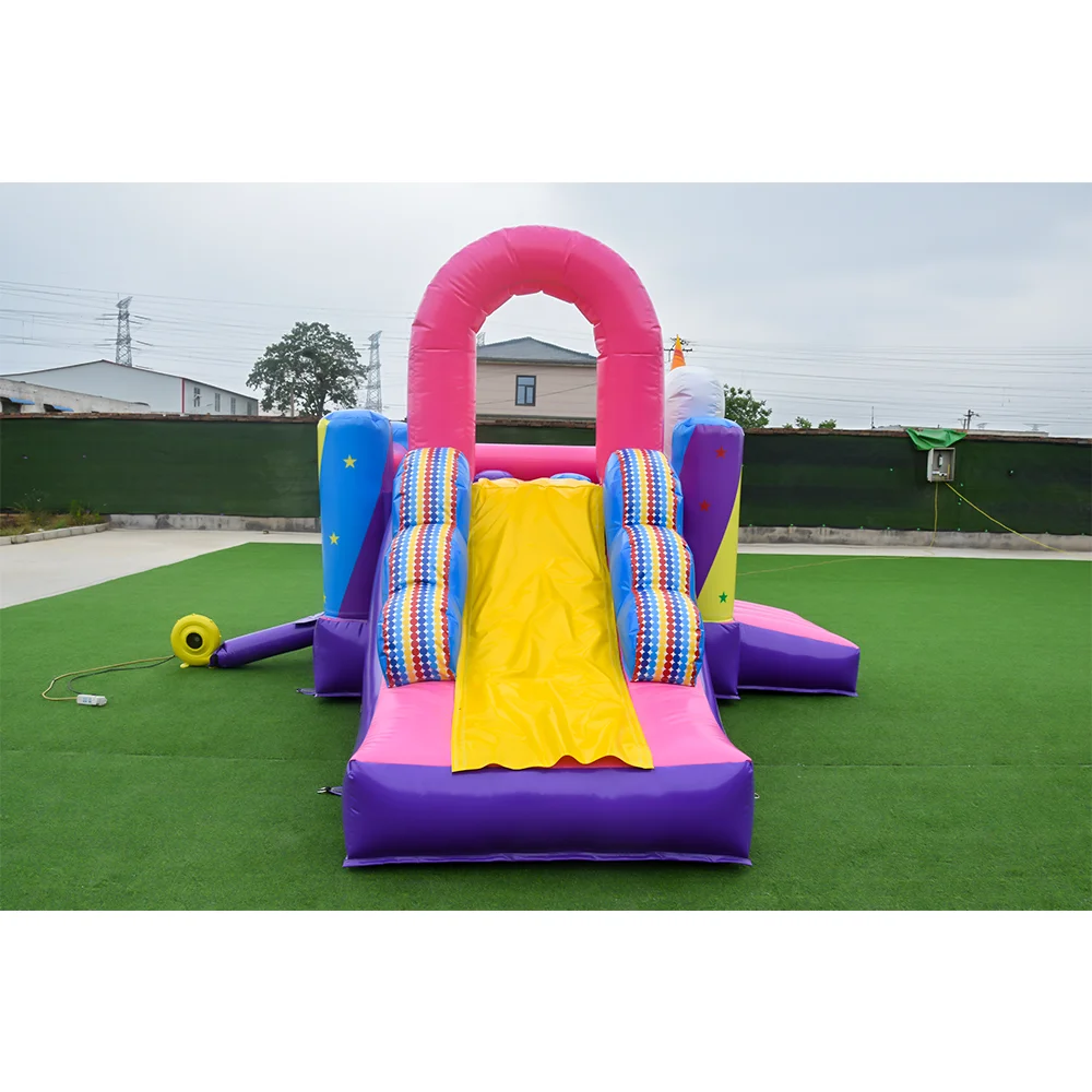 Unicorn Commercial Bouncy Castle  Inflatable Slide Bounce House Inflatable Castle For Kids Cartoon Character Jumping Castle