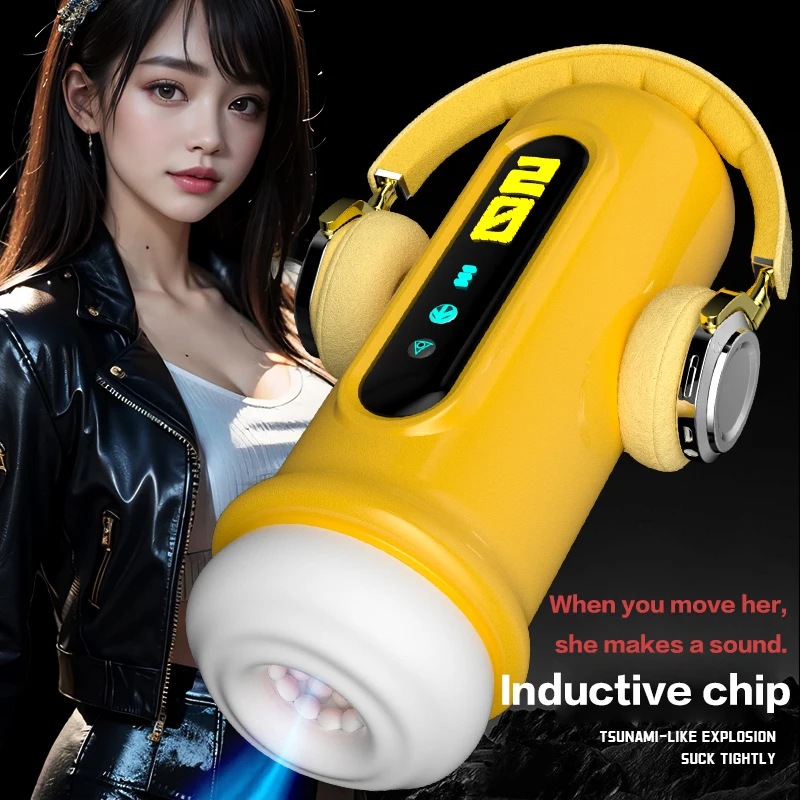 Jiu'Ai Masturbation Cup - Like Cup for Men with Sucking and Gripping Functions, Autoic Electric Masturbation Device, Adult Sex