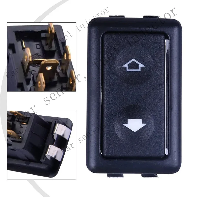 Q+ FOR 6pin 12-24v Car Electric Window Switch Button Cover Auto Power Controller/Toggle