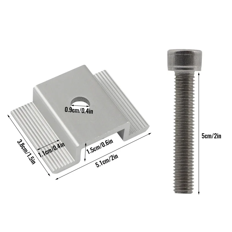 12Pcs Solar Panel Mid Clamp 30-50mm Wide PV Module Mounting Bracket Aluminum Alloy Photovoltaic Clips Roof Racking