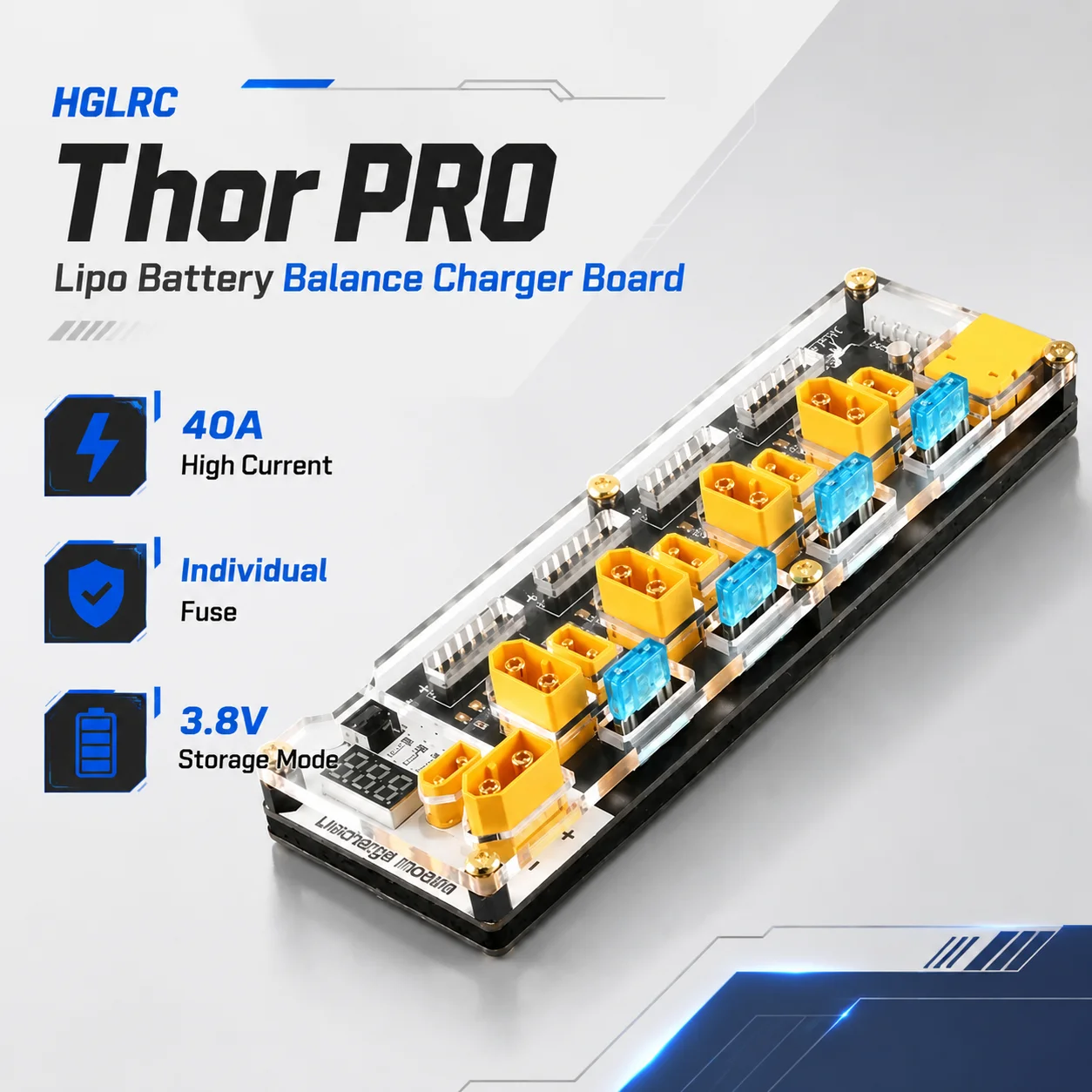Drone Battery Balance Charger - Płytka balansująca HGLRC Thor Pro, ładowarka