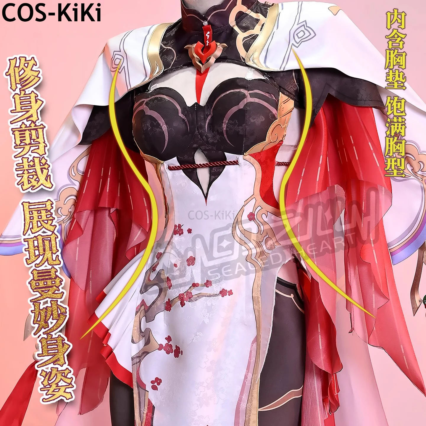 بدلة لعبة COS-KiKi Honkai Impact 3rd Theresa Apocalypse فستان شيونغسام أنيق أزياء تنكرية لحفلات الهالوين للنساء