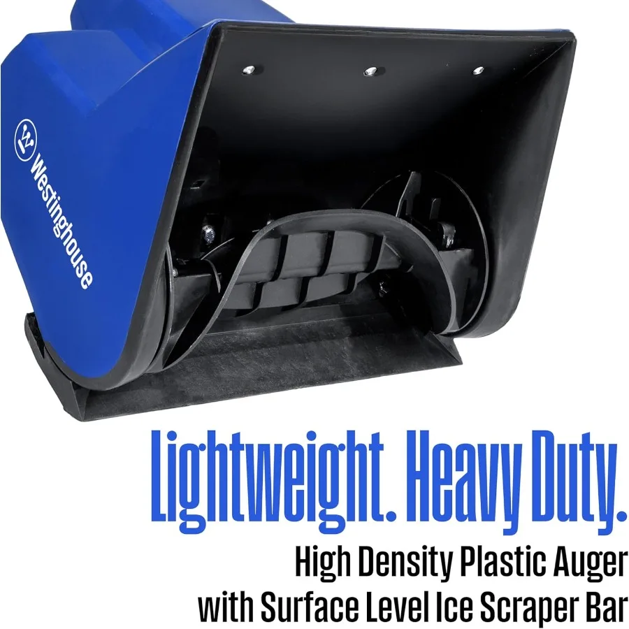 مجرفة ثلج لاسلكية 24 فولت مع شفرة 11 بوصة ومجموعة بطارية 4 أمبير لإزالة الثلوج الفعالة وشاحن سريع يتضمن رمي 20 قدمًا