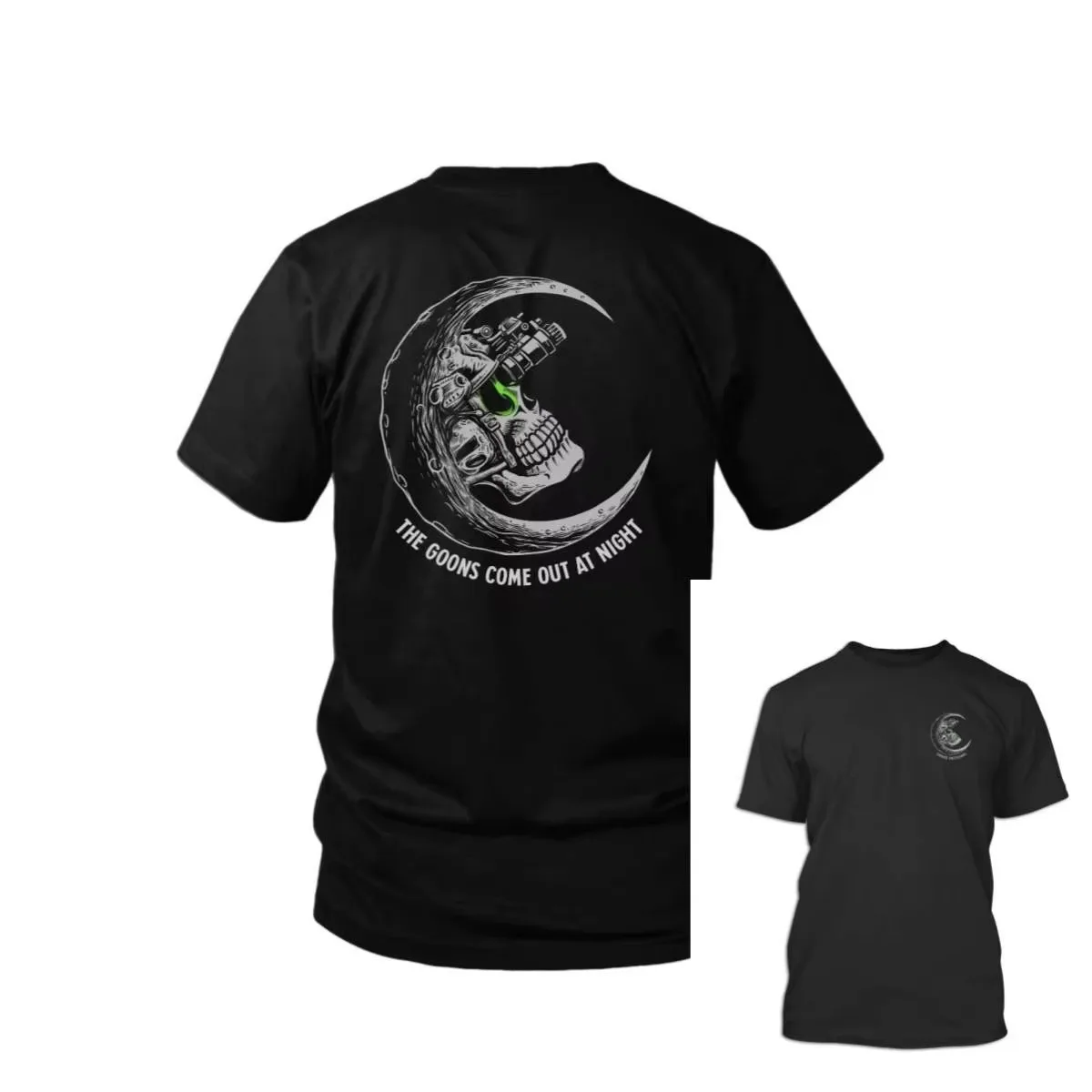 2026 new Men Crew Neck T Shirt Tactical Skeleton Warrior Print Short Sleeve Adventure Casual Tee