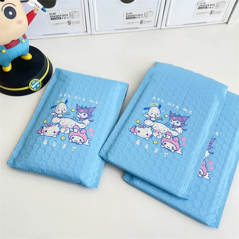 20Pcs Bubble Bag Kawaii Sanrio Kuromi My Melody Anime Figure Color Packing Bag Guka Bubble Wrap Shockproof Thicken Festival Gift