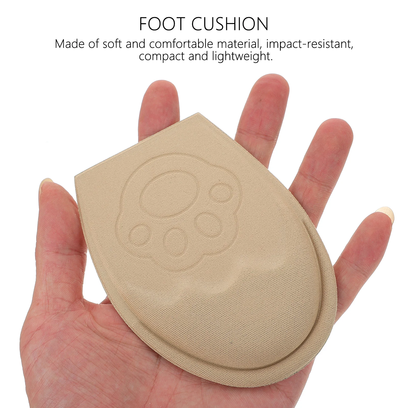 2Pairs Anti-Slip Forefoot Insert Metatarsal Cushion High Heel Pad Pain Relief Foot Cushion High Heel Insole Shoe Half Insole