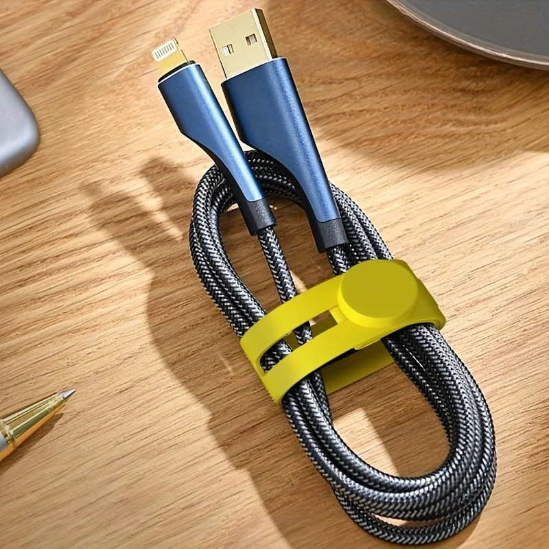 10/20Pcs Cable Ties - Silicone Cable Ties, Data Cable Storage Straps, Suitable for Wire Organization in Travel, Home