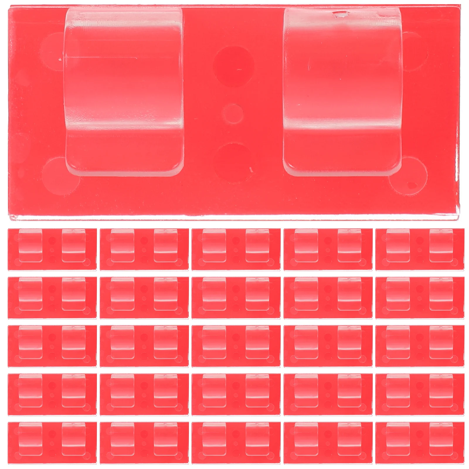 25 قطعة من مشابك الكابلات اللاصقة، حامل مُنظِم للأسلاك لمكتب المنزل، إدارة سلك السيارة، مثبتات سطحية أملس قابلة لإعادة الاستخدام #2