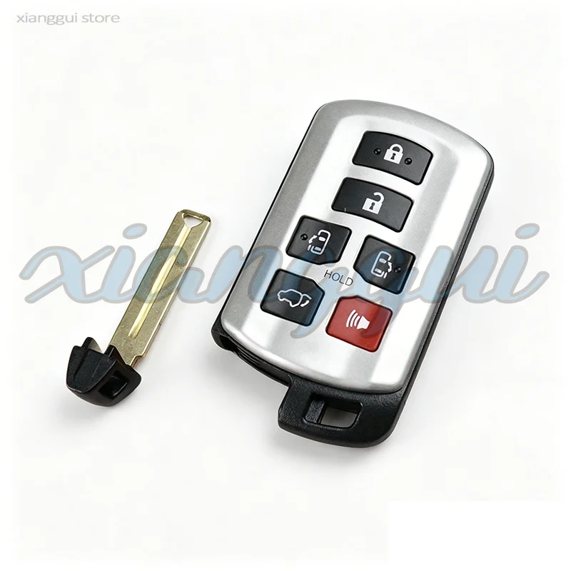 6 Buttons 4D Chip 314.3MHz FCCID:HYQ14ADR Board Number:271451-5691 Car Key Remote Fob for Toyota Sienna Se Tacom 2011-2019